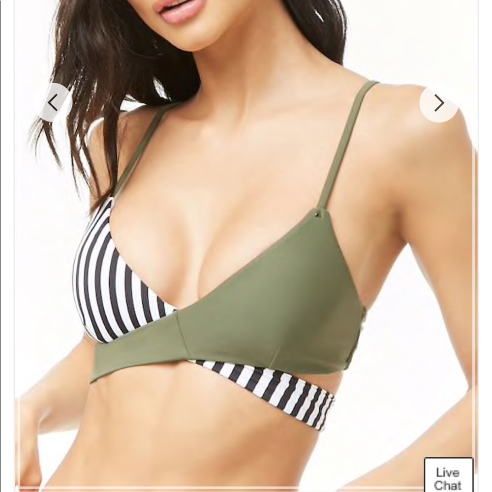 CONTRAST BIKINI TOP